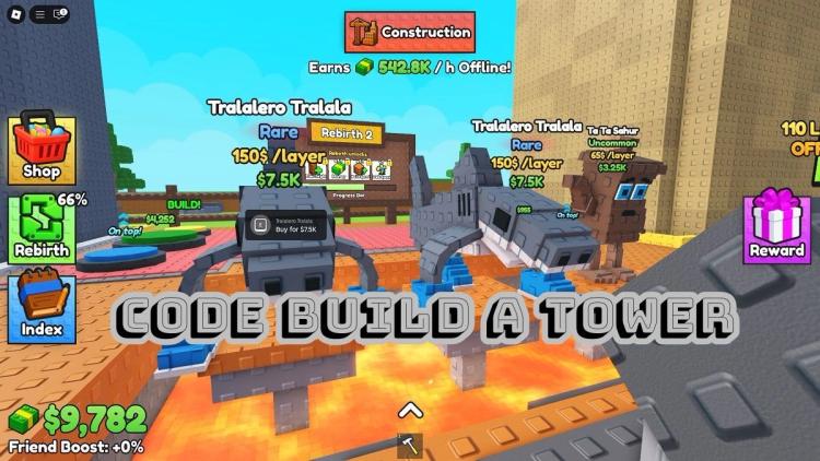 Tổng hợp code game Build a Tower tháng 12/2025