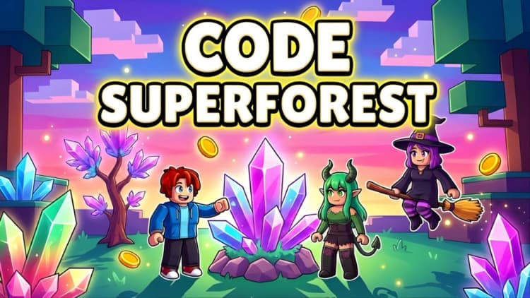 Tổng hợp code game SuperForest Roblox tháng 03/2026